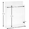 DIN A4 Wall Brochure Holder in Portrait Format Acrylic Glass