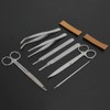 7 Pcs Biological Anatomical Tool Dissecting Scissor Hilt Tweezer Forcep