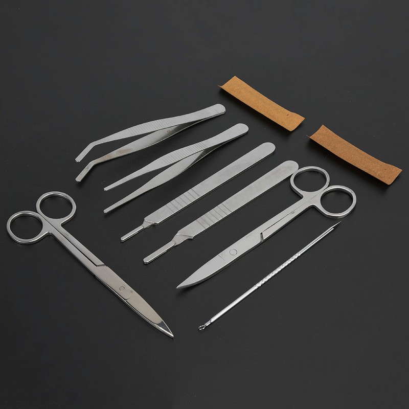7 Pcs Biological Anatomical Tool Dissecting Scissor Hilt Tweezer Forcep
