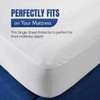 Sunshine Comforts Cotton Waterproof Mattress Protector Single- Ultra-Soft, Breathable Single