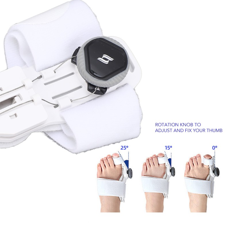 Hallux Valgus Corrector Adjust Degrees Thicken Silicone Prevent Overlapping Thumb