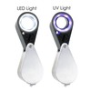30x Magnifier Loupe Jewelry Jewelers Foldable Pocket Illuminated Magnifying Tool
