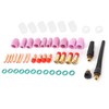 49Pcs TIG Welding Torch Kit Collets Ceramic Nozzles Cups Replacement