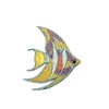 ID 0267A Small Long Fin Angel Fish Patch Ocean Embroidered