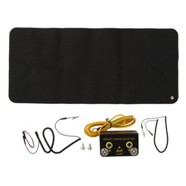 Grounding Mat Eliminate Static PU Leather Stress Relief Bed Grounding Mat for Better Sleep with Bracelet 30 X 68cm
