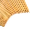 LIHAO 36 Pcs Bamboo Knitting Needles Set Single Point (18