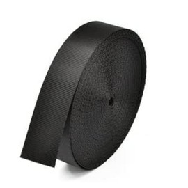 LIUSM 10 Yard Nylon Webbing Strap,Black Durable Flat Straps for Outdoor/DIY Repair (1 inch)