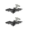 A34 Bat BLACK fine English pewter design cufflinks