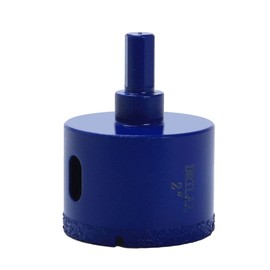 2 Inch Diamond Hole Saw Ceramic Porcelain Tile Hole Cutter Quartz Granite Countertop Aquarium Glass Drilling Long Life Tall Design Deeper Cuts Drain Installation Vacuum Brazed Coating 2 in