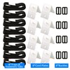 Retaining straps, set of 8 fastening straps and clips, attachment