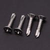 #10 x 3/4" Phillips Flat Head Sheet Metal Screws, Stainless