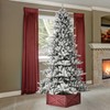 eUty 7.5FT Pre-Lit Flocked Christmas Tree Artificial Snowfall Christmas Fir