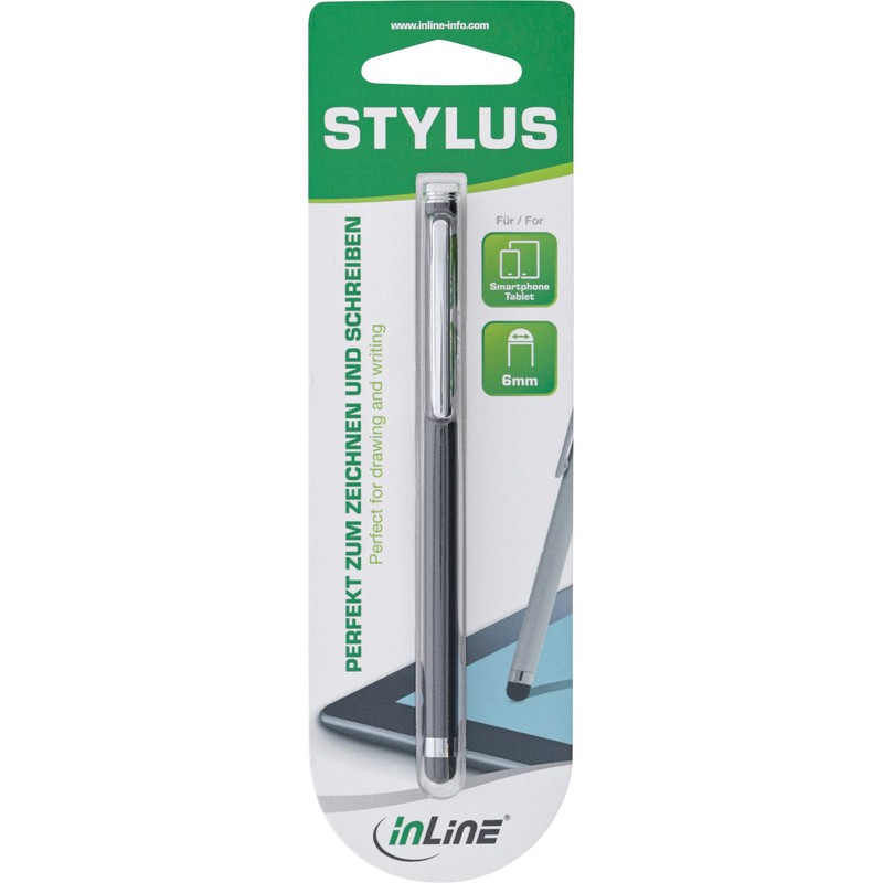 InLine 55467S Stylus, Stift für Touchscreens von Smartphone und Tablet,