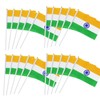 50 Packs India Flags Hand-hold Mini Flag Small Hand-waved Indian