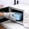 Cotton Baking Gloves Oven Mitts Silver Color