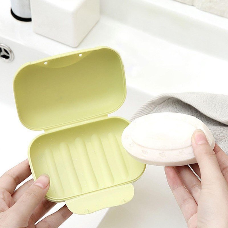 2-Piece Wall-Mounted Soap Holders, 2-Piece Portable Soap Dishes, Drain Soap