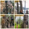 2 Pack Treestands Strap Gear Hangers with 12 Metal Hooks,Hunting