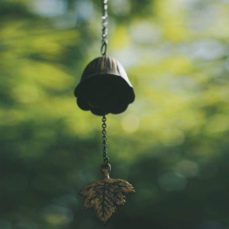 SINNLIG Japanese Traditional Lucky Small Wind Chimes for Outside, Iwachu
