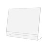 SOURCEONE.ORG Acrylic Sign Holder, Slant Back Display Stand, Clear Countertop