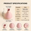 4 Inch Pink Small Ceramic Bud Vase with Narrow Mouth