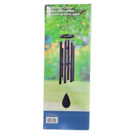 Stylecraft Double Wind Chime, 7 in. Diameter x 46 in. H Harmonic Aluminum Tubes