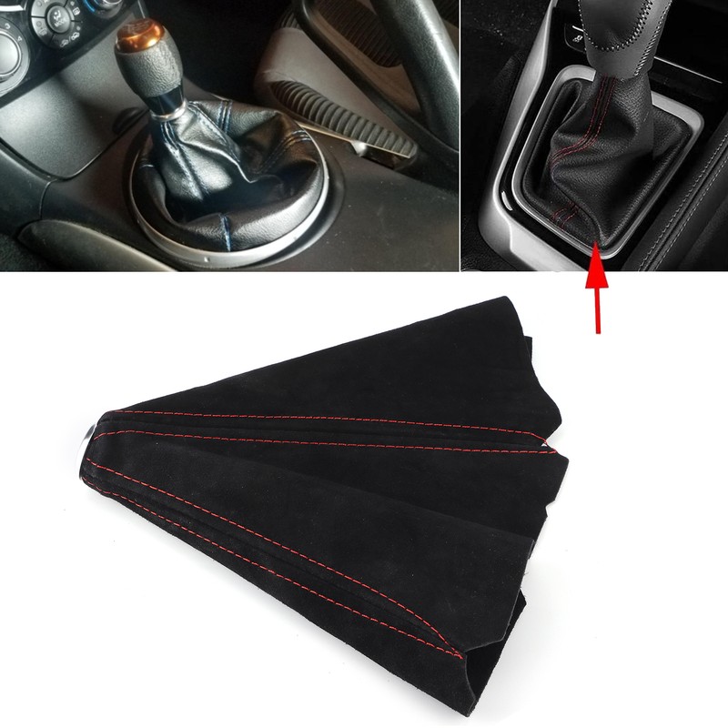 Shifter Lever Dust Cover Boot Gaiter Car Interior Suede Universal