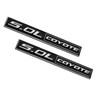 2 Pack 5.0L Coyote Emblems Decal 3D Badge V8 Engine