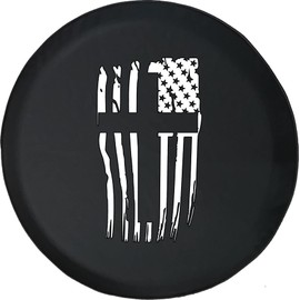 Camper Tire Covers Holy Cross American Flag Custom Car Spare Tire Covers Size 30 to 31 Inch