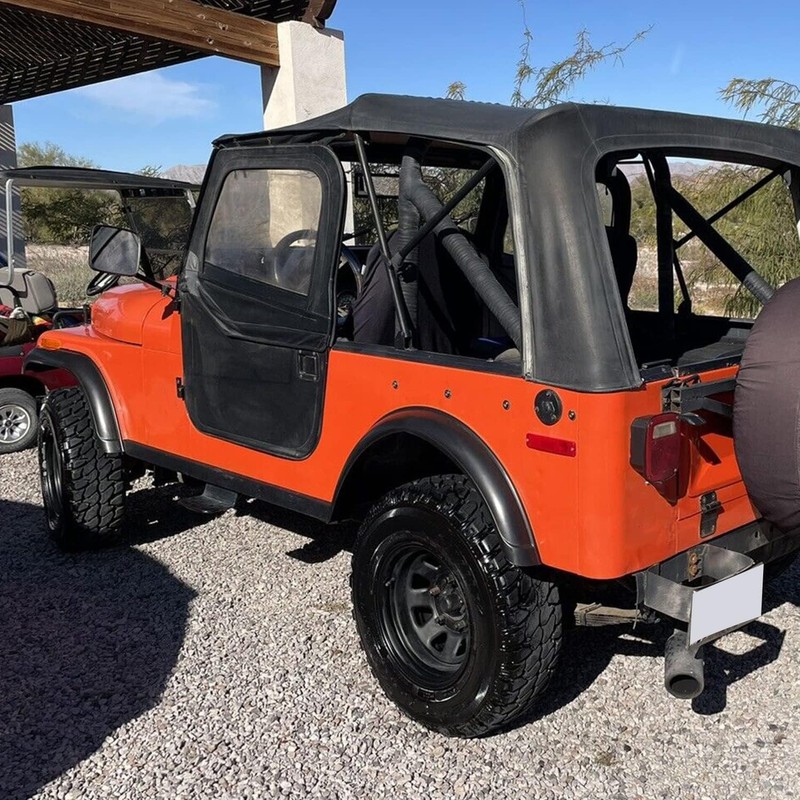 ECOTRIC Fender Flare Kit Compatible with 1955-1986 Jeep CJ CJ5