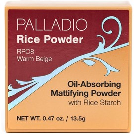 Palladio Polvo Suelto de Arroz Fijador Absorbe Aceite Warm Beige
