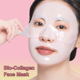 Bio Collagen Face Mask 5 Pieces - Intense Hydration | Shrinks Pores | Improves Skin Elasticity, Korean Collagen Mask Overnight for All Skin Types