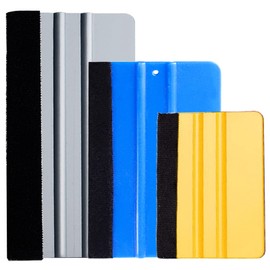 DanYun Squeegee with Felt Set of 3 Colors Squeegee Spatula for Car Car Motorcycle Auto Wrapping Film Cutting Sheet Wallpaper Sticker Application Tool Installation Assistant Tool No Scratch Bubble