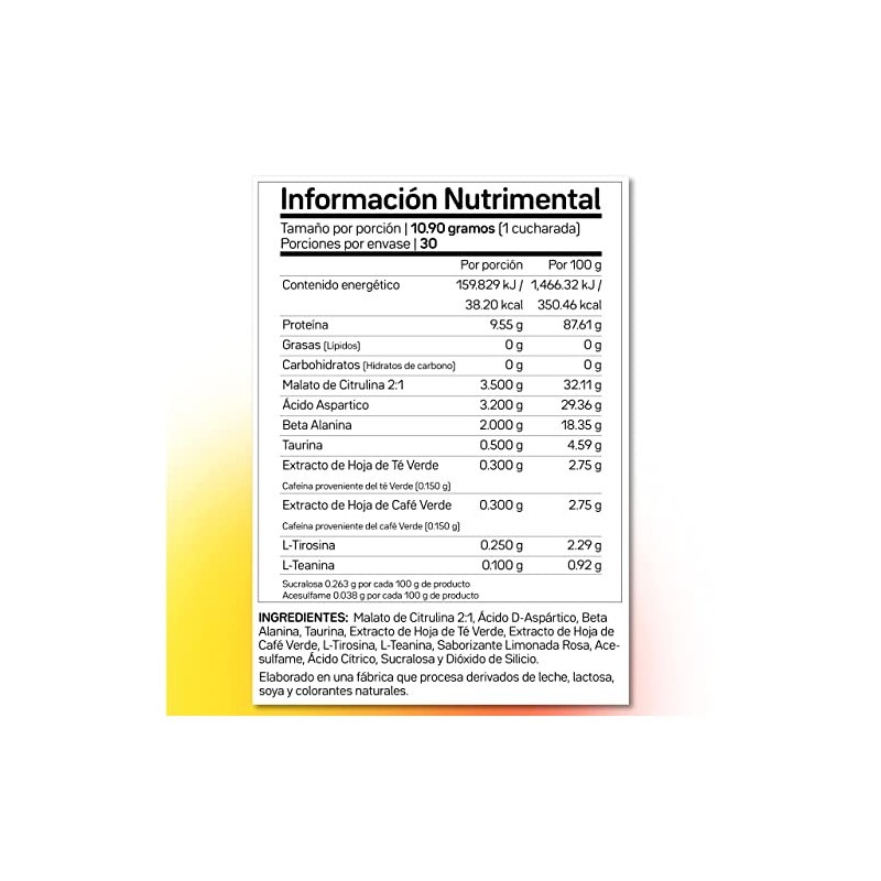 Primetech Nutrition Pre Entreno PRE-XPLODE, Sabor Limón