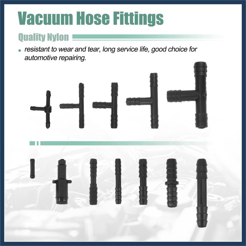 INFINAUTO 113 Pcs Automotive Vacuum Hose Connector Assortment Kit Durable