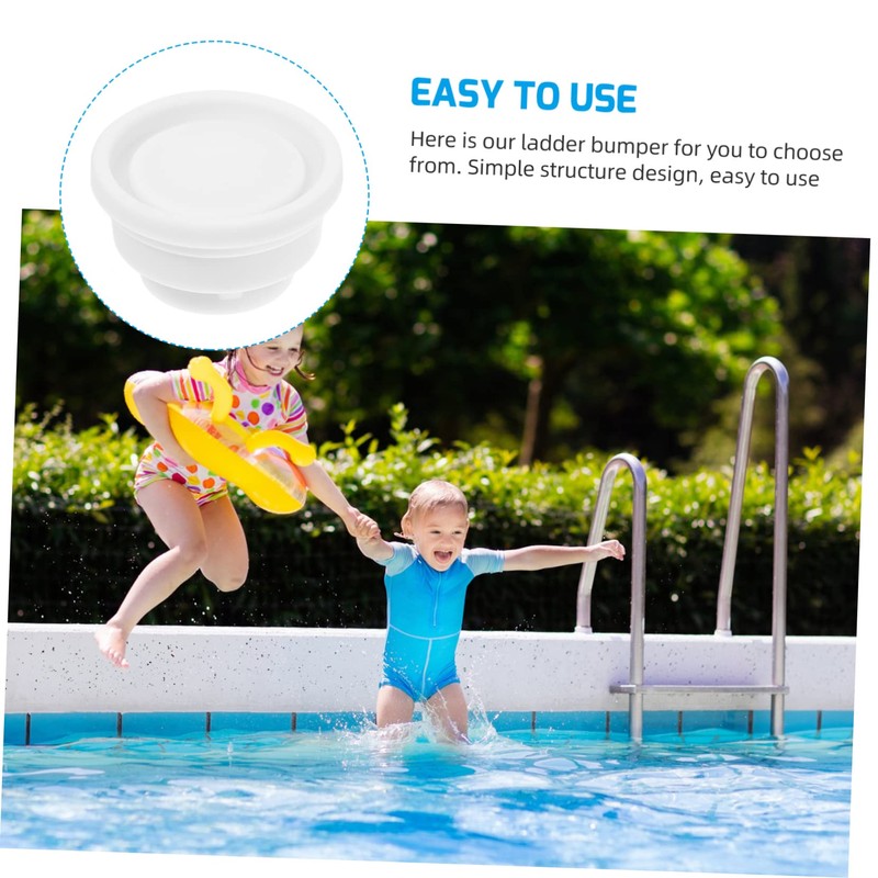 BESPORTBLE 2pcs Pool Ladder Rubber Stopper Bumper Caps Replacement Accessories