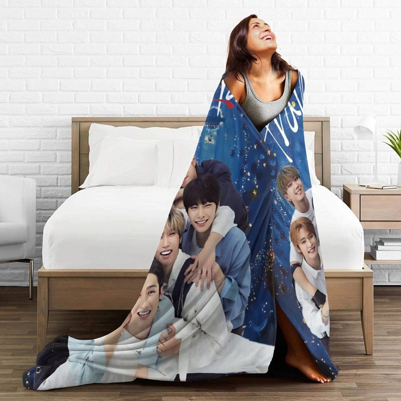 Super Soft Stray Flannel Throw Hyunjin Bangchan Felix Blanket Kids
