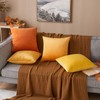 MIULEE Set of 2 Velvet Soft Solid Decorative Square Scatter