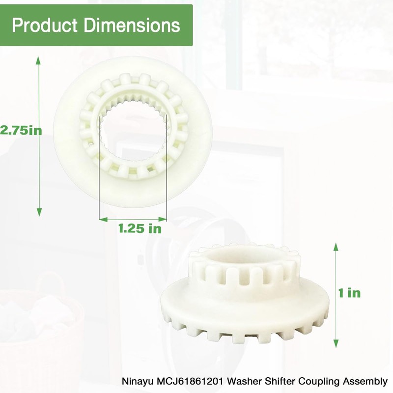 Ninayu MCJ61861201 Washer Shifter Coupling Assembly MCJ61941202 Compatible with LG