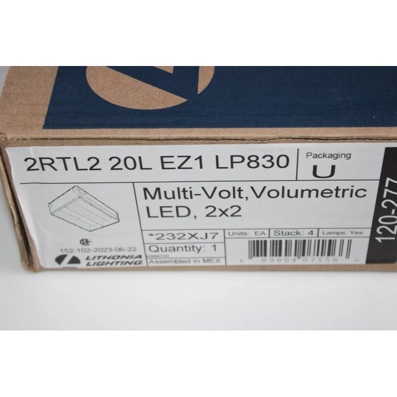 Lithonia Lighting 2RTL2-20L-EZ1-LP830 Volumetric LED 2x2 recessed Light Lamp