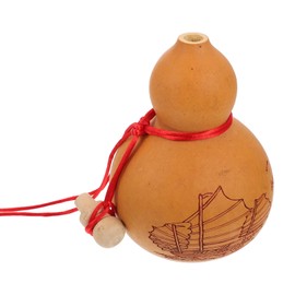 UPKOCH Natural Gourd Feng Shui Natural Wu Lou Chinese Pumpkin Decorative Dried Wine Bottle Dry Gourd DIY Crafts Photography Props Desktop Decoration (Khaki)