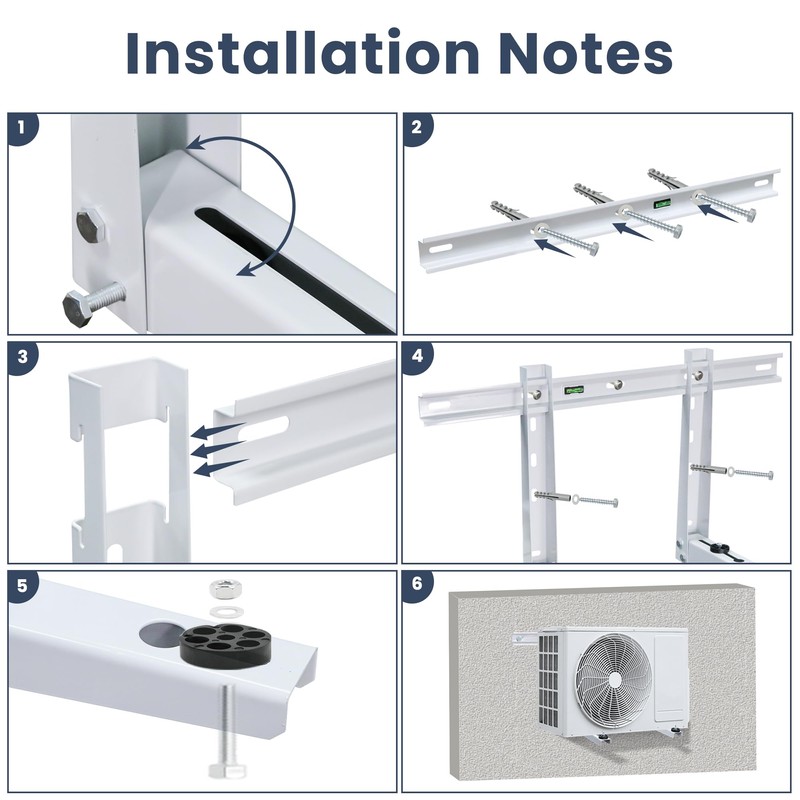 SEQUEDA Mini Split Wall Mounting Bracket for 9000-36000 BTU Universal