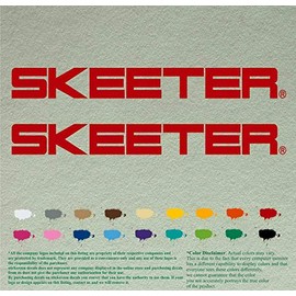 Pair of Skeeter 1995 Vintage Compatible Replacement Boats Decals Vinyl Stickers Boat Outboard Motor Set of 2 (45" X 5", Red 031)