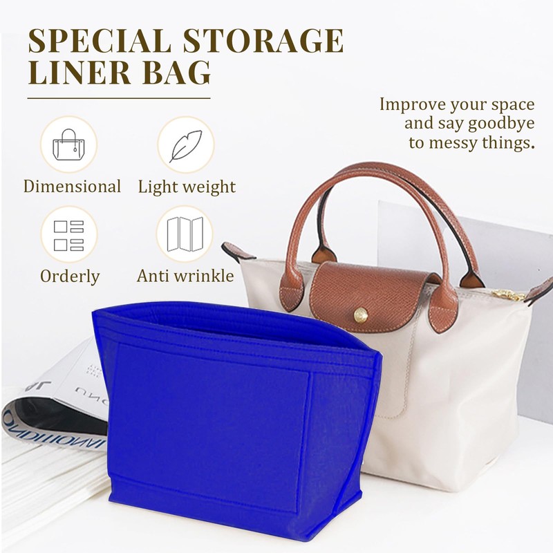 APMGONT Organizer for Longchamp Bag, Foldable Purse Organiser for Bag,