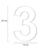 Metzler House Number Made of Solid Steel in Anthracite RAL