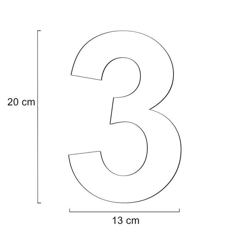 Metzler House Number Made of Solid Steel in Anthracite RAL