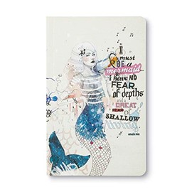 Write Now Journal by Compendium: "I must be a mermaid...I have no fear of depths, and a great fear of shallow living." - Anais Nin â A Designer Softcover Journal with 128 Lined Pages, 5" x 8"