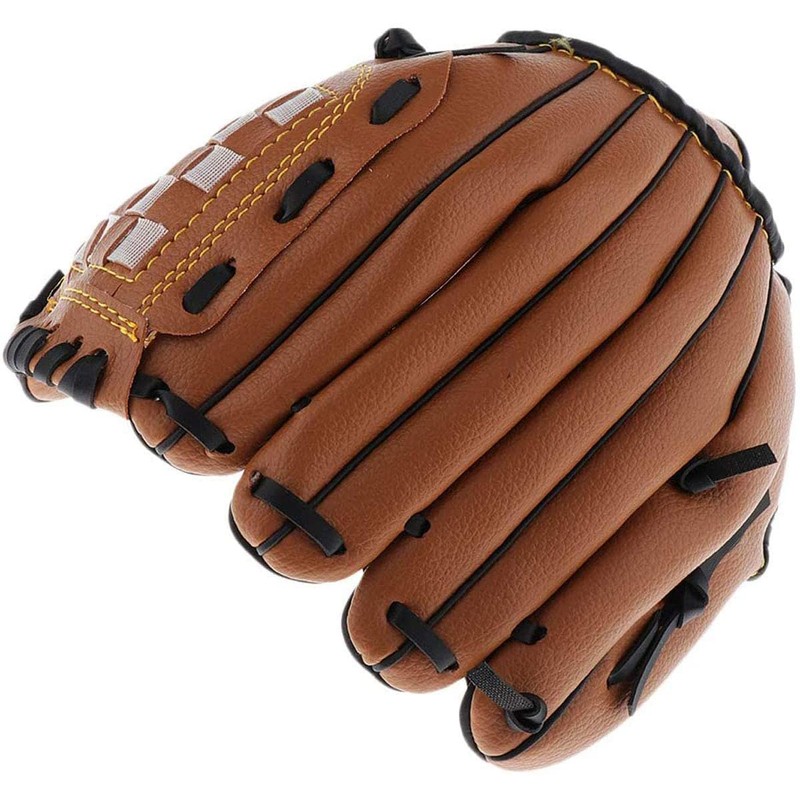 Baseball Gloves, Soft Catch, Practice, Beginner, Includes Shock Absorbing Pad,