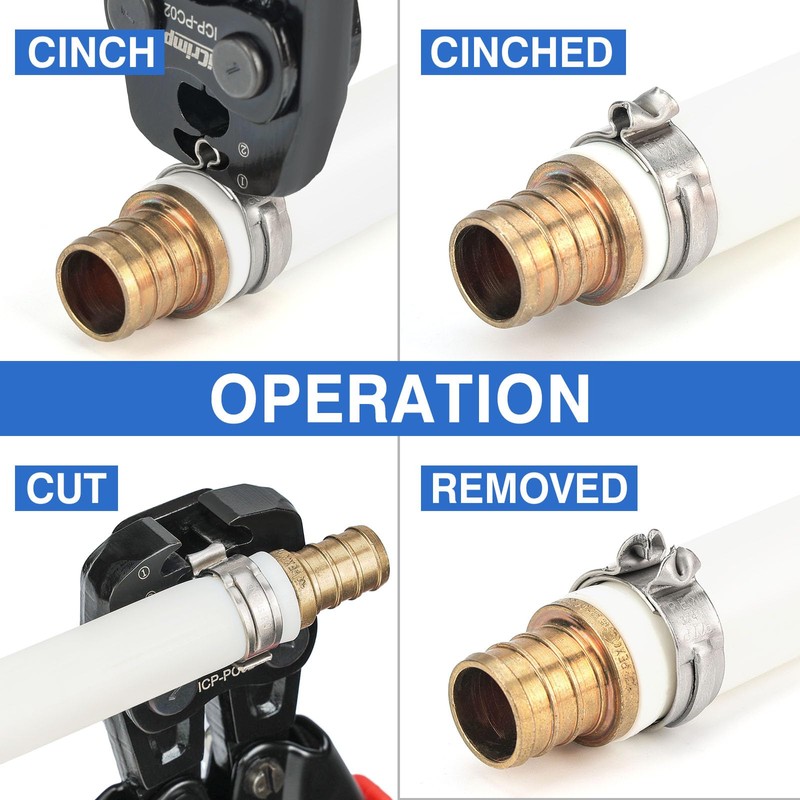 iCrimp PC-PC02KIT PEX Clamp Crimping Tool Kit with 1/2 inch(20