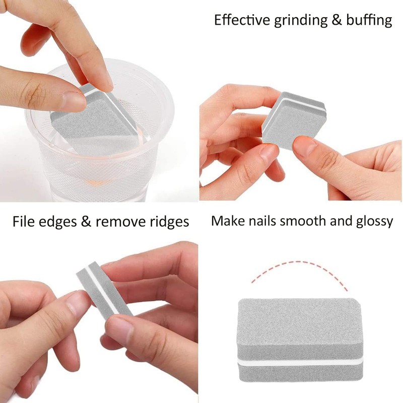 30pcs Nail Buffer Block Salon Mini Portable Nail Polishing Tool