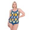 Ulla Popken Tankini, Enya, Hawaiian Chess Set, Blu Balena, 46-48